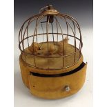 An early 20th century automaton as singing birds in a cage,
