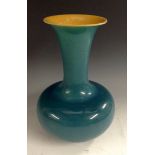 A Linthorpe bottle vase, designed by Dr Christopher Dresser (1834-1904),