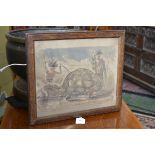 Tribal School (early 20th century)
Giant Tortoise with Native Peoples
indistinctly signed,