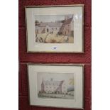 English School (19th century)
a pair, The Old School House and Grounds
monogrammed in pencil,