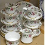 A Royal Stafford bird of paradise pattern tea service for six ,