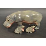 A Beswick hippopotamus;
