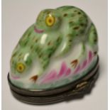 A modern Limoges porcelain patch pot and cover,