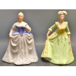 A Franklin porcelain figure, Catherine the Great, limited edition; another,