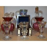 Glassware - a Victorian penny lick,