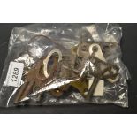 19th century brass and steel clock keys (25)