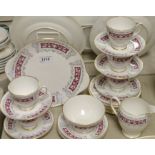 A Shelley Blenham twenty piece tea service including cups/saucers; milk jug;