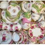 Tableware - a Paragon Rockingham pattern tea service,