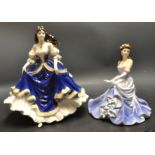 A Coalport figure Lorna, boxed, another Linda,