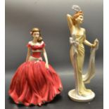 A Royal Doulton figure Rose, boxed; another Theresa,