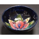 A Moorcroft Orchid pattern bowl