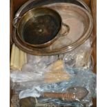 Silver Plate - Flatware, tureens, bone handled knifes, etc.