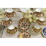 A Royal Crown Derby 1128 pattern tea set, comprising six cups, six saucers,