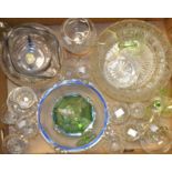 Glassware - Derwent Crystal bowl; coloured glass; fruit bowl; cocktail glasses; drinking glasses;