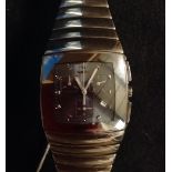 Rado - a Diastar Sintra Chronograph quartz ceramic wrist watch, shaped rectangular dial,