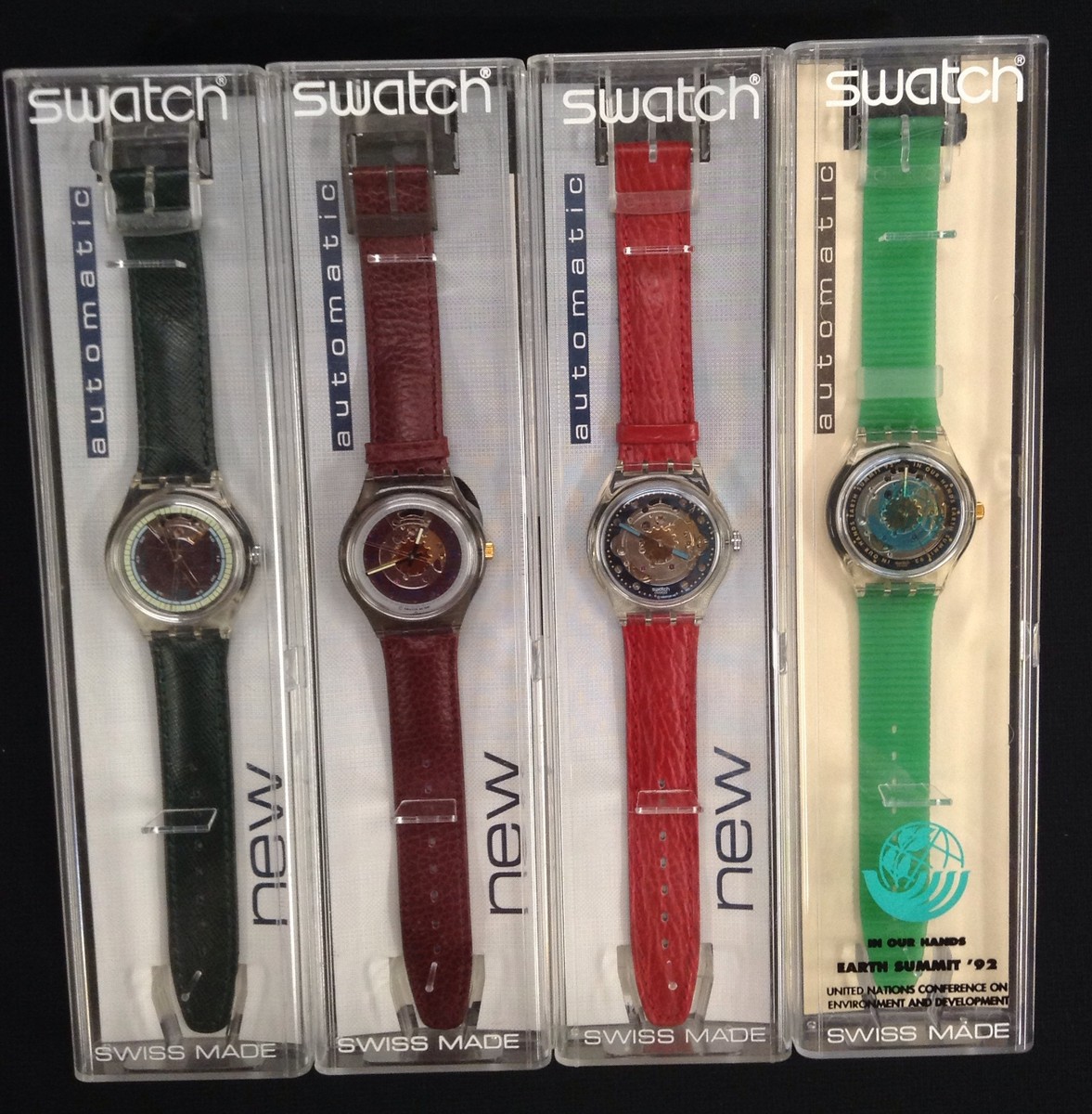 Swatch Watches - four Automatic Collection wrist watches 