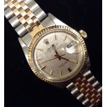 Rolex - a Gentleman's stainless steel Oyster Perpetual Datejust Superlative Chronometer wrist watch,