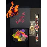 Swatch Watches - a Sam Francis Art Special limited edition special pack wrist watch GZ 123,