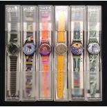 Swatch Watches - a Decode, Gold Inlay GB 141 wristwatch,  another,
