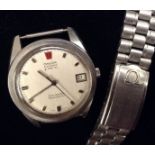 Omega - a Seamaster Chronometer electronic F300 Hz gentleman's stainless steel wrist watch,