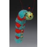 SL Furry Caterpillar - Pelham Puppets SL Range,  hollow moulded head, painted features,