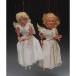 SL Fairy - Pelham Puppets SL Range, moulded head,  blonde wavy hair, painted features, blue eyes,