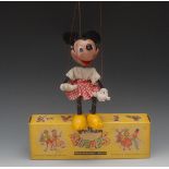 SL Minnie Mouse, Walt Disney character - Pelham Puppets SL Range, moulded head,