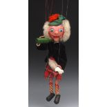 SM Sandy MacBoozle - Pelham Puppets SM Range,  white wool  hair, painted features, blue eyes,