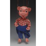 SL Perky - Pelham Puppets SL Range, early version, moulded head with painted features, brown eyes,