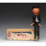 SM Villain - very rare, Pelham Puppets SM Range, painted features, carved hook nose, green eyes,