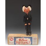 SM Schoolmaster without Cane - Pelham Puppets  SM Range, round wooden head with painted features,