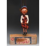 SM Mrs MacBoozle - Pelham Puppets SM Range, brown hair, painted features, green eyes, ball nose,