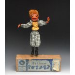 Wonky Toy Russian Man - extremely rare, Wonky Toys Ltd SS Range, turned oval wooden head,