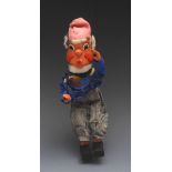SS Dwarf  - Pelham Puppets SS Range, wooden head, large ball nose, lambs wool hair,