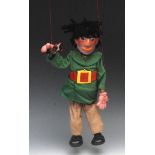 SL Giant - Pelham Puppets SL Range, moulded hollow head, black wool  hair, painted features,