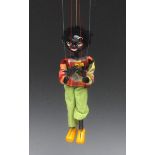 SS Golliwog  - Pelham Puppets SS Range, wooden ball head, faux fur hair, painted features,