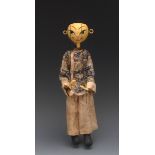 SS Chinese Man - Pelham Puppets SS Range, wooden ball head, painted features, green eyes,