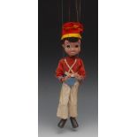 SL Bom the Toy Drummer, from Enid Blyton - Pelham Puppets SL Range, large moulded head,