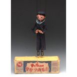 SS Sailor - Pelham Puppets SS Range, wooden ball head, painted features, blue eyes,