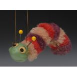 SL Furry Caterpillar (three-colour) - Pelham Puppets SL Range,  hollow moulded head,