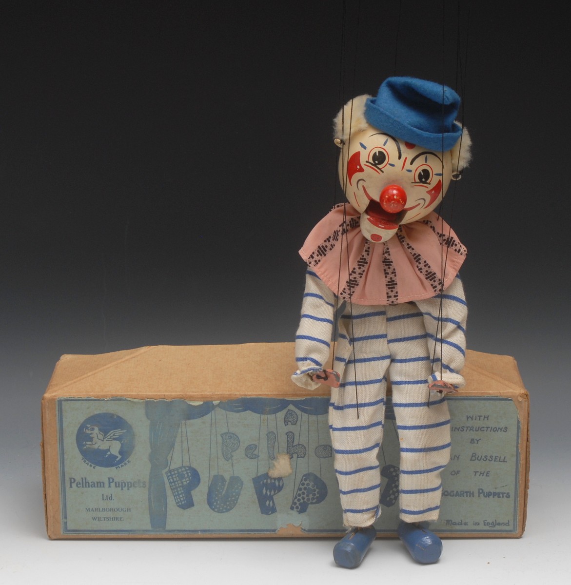 SM White Faced Clown - extremely rare, Pelham Puppets SM Range ,