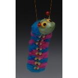 SL Furry Caterpillar - Pelham Puppets SL Range,  hollow moulded head, painted features,