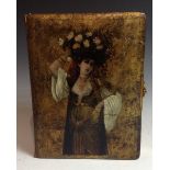 Photography - Judaica - a 19th century painted photograph album,