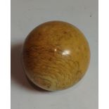 A 19th century ivory billiard ball, of typical form,