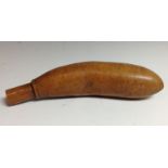 A 19th century powder gourd, screw-on cover,