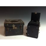 A Thornton Pickard Special Ruby Reflex camera, 23cm long, leather case,