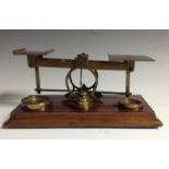 A set of postal scales, by S. Mordan & Co.