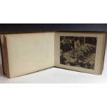 An early 20th century German morocco leather rectangular album,