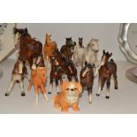 Ceramic Animals - a Beswick Palamino foal, with Beswick sticker,