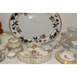 Ceramics and Glass - a Hammersley muffin dish and cover;  a Royal Worcester Maple tea for two;